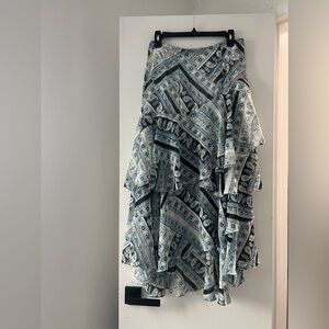 Karl Lagerfeld floral ruffle skirt